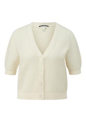 Strickjacke mit Ajourmuster