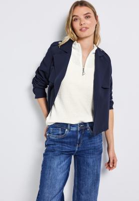 turtle neck vest w.zipper