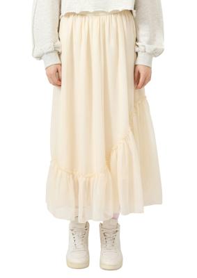 Chiffonrock mit Volant