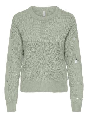 ONLJASMIN LS STRUCTURE O-NECK CC KN