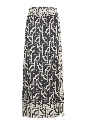 Maxi Rock mit grafischem Print