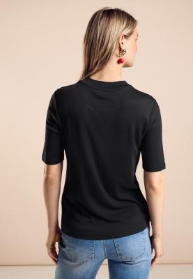 Shirt mit Turtle Neck | QR basic turtle neck shirt