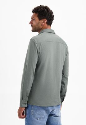Modernes Herrenhemd mit Struktur – gepflegter Look mit Komfort | Shirt Jersey Melange Stretch