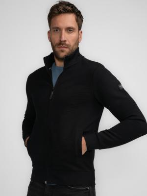 Men Sweater Collar Zip