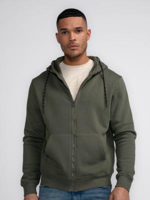 Petrol Herren Sweatjacke mit Reißverschluss | Men Sweater Hooded Zip