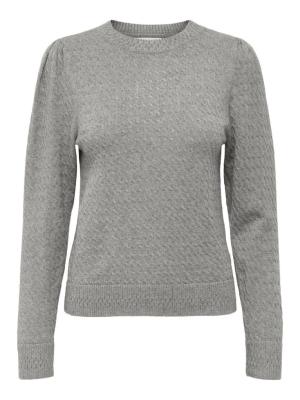 Klassischer Strickpullover von ONLY | ONLKATIA LS PUFF O-NECK CC KNT