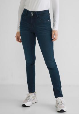 Modern Slim Fit Damenjeans | Style QR York,hw,dark blue