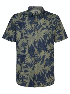 Herren Kurzarmhemd im Hawaii-Look | Men Shirt Short Sleeve AOP