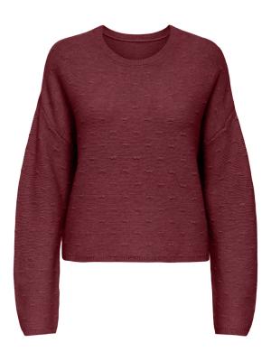 ONLKATIA LS STRUCTURE O-NECK CC KNT