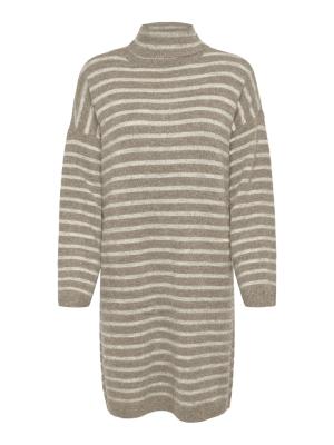 Strickkleid mit Rollkragen | ONLTALIO LS STRIPE ROLLNECK DRESS B