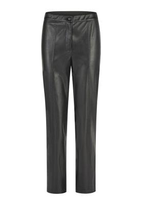 Slim Fit Hose aus weichem Faux Leather