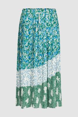 Plissee skirt recycled with print m