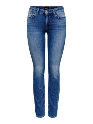 Damen Jeans Slimfit | ONLEVA LIFE REG SLIM ZIP DNM REA671