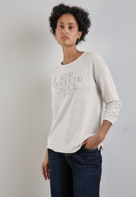 Langarmshirt mit Print | long sleeve partprint shirt