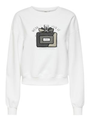 ONLEMILY L/S DENIM PRINT O-NECK SWT