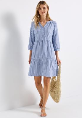 Y/D w Lurex stripe Tunic Dress