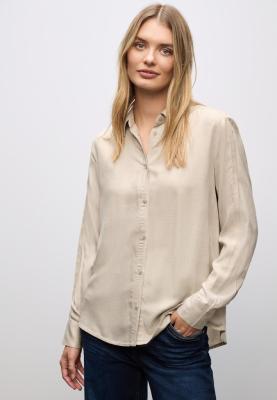 LTD QR Melange shirtcollar blo