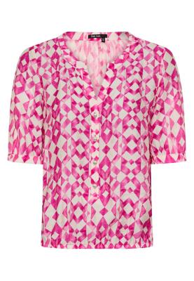 Bluse mit pinkem Print