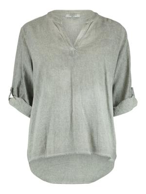 Bluse hinten länder geschnitten, V-Kragen | Blouse Do44nna