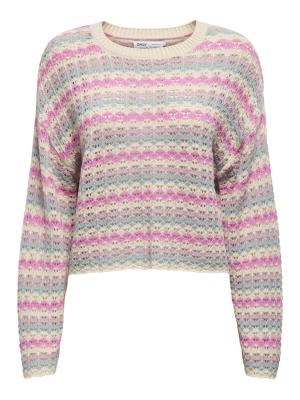 Kuscheliger Strickpullover – Modern & Bequem | ONLASA LS SHORT O-NECK CC KNT