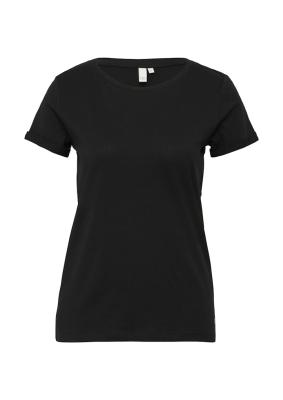 Baumwollshirt mit Rundhalsausschnitt – Ein zeitloses Basic für jede Garderobe