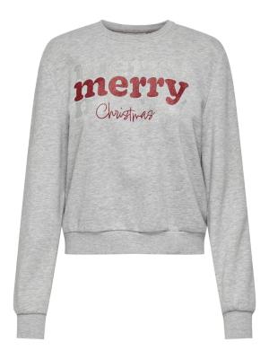 Sweatshirt mit Print | ONLNORA L/S O-NECK BOX XMAS SWT