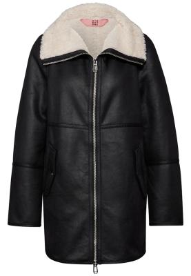 Leder-Look Jacke | fake fur doubleface Coat