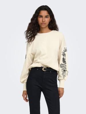 ONLBROOKE L/S O-NECK DETAIL SWT