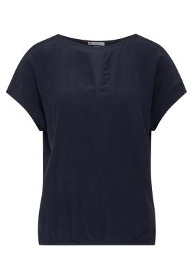 elegantes Kurzarmshirt | cupro mat-mix shirt