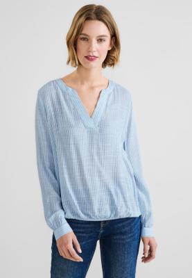Luftige Bluse | Splitneck blouse w embroidered