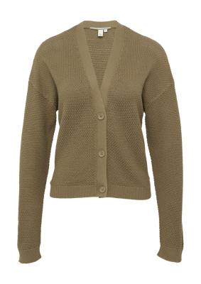Strickjacke mit Strukturmuster
