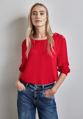 Bluse mit Knopf-Detail | Solid blouse w pressbuttons