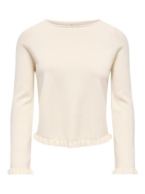 ONLCINDEREL LS LOOS FRILL O-NECK CC