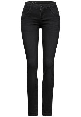 Schwarze Thermo Jeans | Style QR Jane,mw,thermo,black