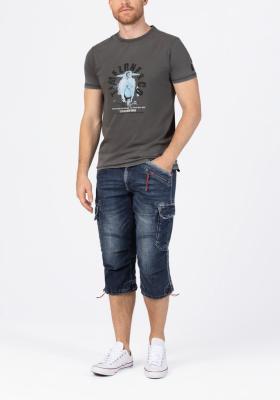 Lässige Cargo-Shorts im Denim-Look – One Length MenLoose MilesTZ
