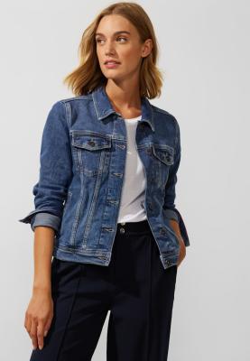 Jeansjacke mit markanten Indigo-Waschung | Denim-Jacket,indigo