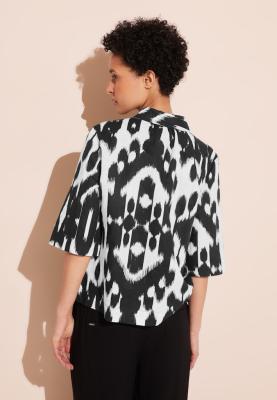 Sommer Leinenbluse | LS_Office_Printed shirtcollar