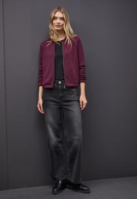 EOS_Silk look short zipper jac