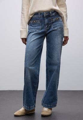 Style Wide Leg,hw,mid blue