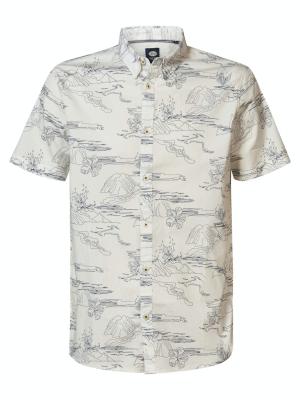 Hemd mit Allover-Muster | Men Shirt Short Sleeve AOP