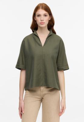 Luftige Sommerbluse im Oversize Fit mit Kelchkragen – Dein perfekter Look für heiße Tage