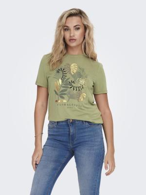 T- Shirt mit Rundhals | ONLFREE S/S MODAL PRINT TOP BOX JRS