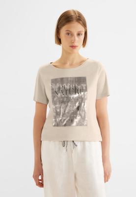 Feminines Damen T-Shirt | shirt w.batik foil print