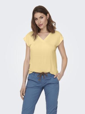 ONLFREE S/S MOD.V-NECK TOP JRS NOOS