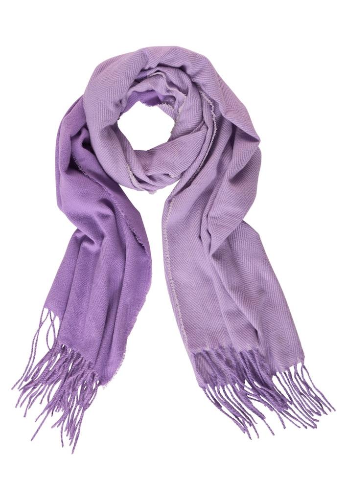 Zweifarbiger Damen 2tone • StreetOne Fransen • & Tücher INDIGO Light Rühle Schal × Online-Shop | Schal mit Schals Soft Long •