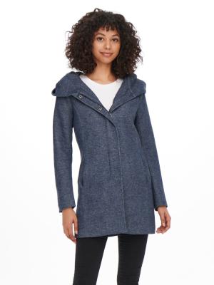 Damen Mantel mit drapierter Kapuze | ONLSEDONA LIGHT COAT OTW NOOS