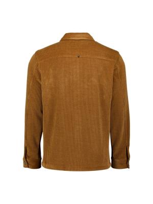 Overshirt Full Button Rib Sweat