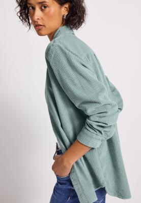 LTD QR Corduroy longblouse w p