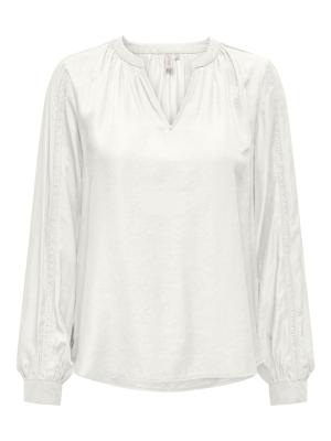 Stylishes Basic-Top mit V-Ausschnitt | ONLPAM MELVA LS DETAIL TOP BF WVN