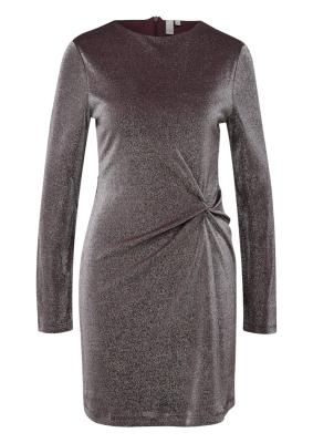 Glitzer Jerseykleid mit Knotendetail